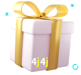 Receba seus bônus de boas-vindas no 4j4j